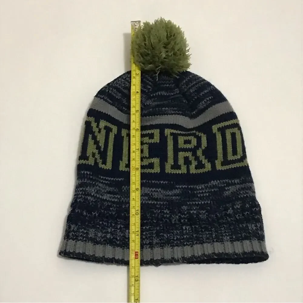 Nerd Beanie Hat with Pom OS